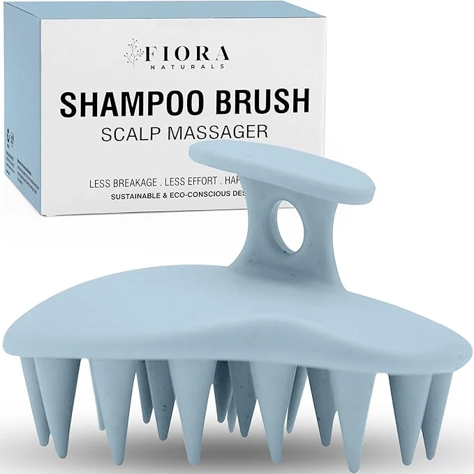 Top-Quality Fiora Naturals Scalp Massager Shampoo Brush Green