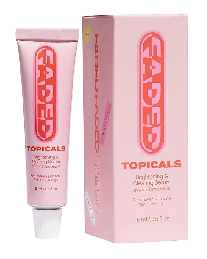 Premium Material Topicals Faded Brightening and Clearing Serum Reduces Discoloration Durable