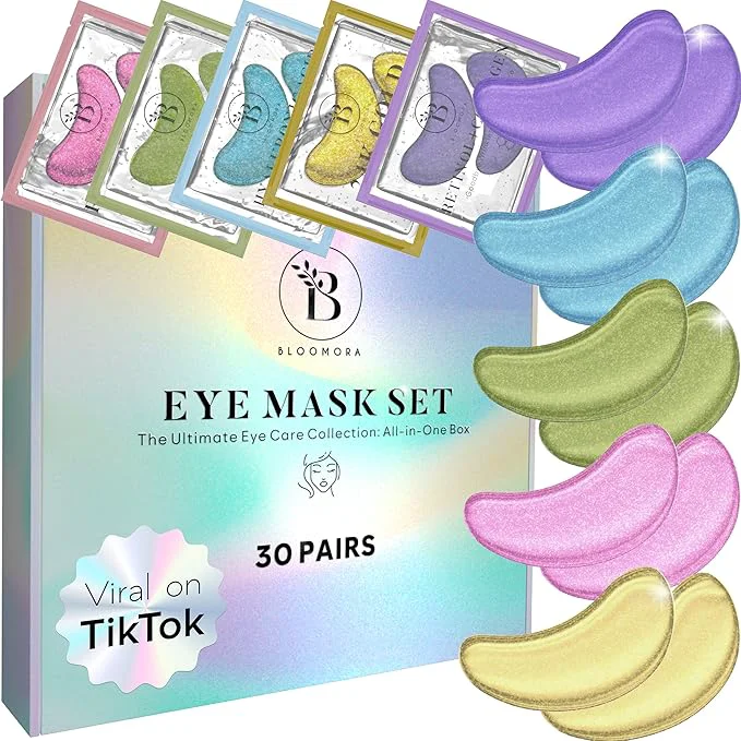 Eco-Friendly BLOOMORA Variety Under Eye Patches Solid