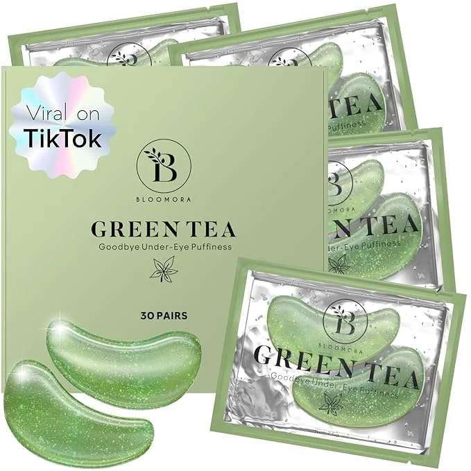 Professional BLOOMORA Green Tea Under Eye Patches Traditional