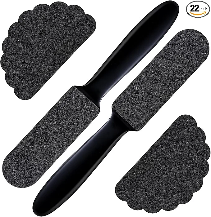 Practical Mudder 2 Pieces Stainless Steel Pedicure Foot File Callus Remover Foot Scrubber Trendy