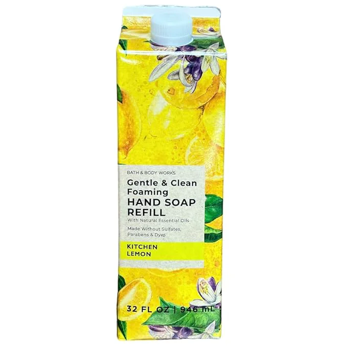 Environmentally Friendly Bath Body Works Kitchen Lemon Refill Gentle Clean Foaming Hand Soap Detailed