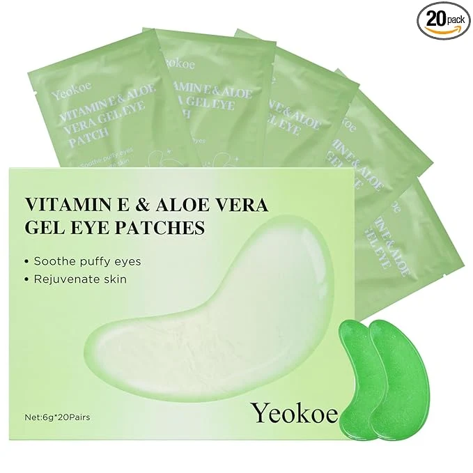 Pure Yeokoe Under Eye Patches for Dark Circles Puffy Eyes 20 Pairs Face Masks Stylish