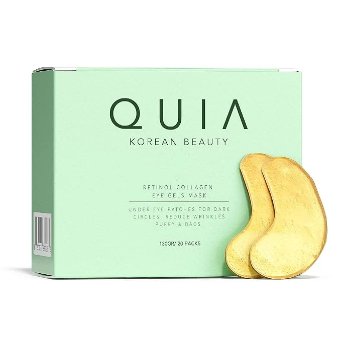 World-Class QUIA Hydrogel Eye Patches with Collagen – Depuff Smooth Fine Lines Hydrate Soft
