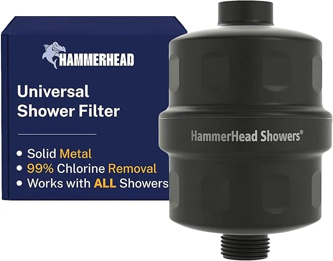 Fine HammerHead Showers® Solid Metal Shower Head Filter – KDF 55 Shower Filter Crafted