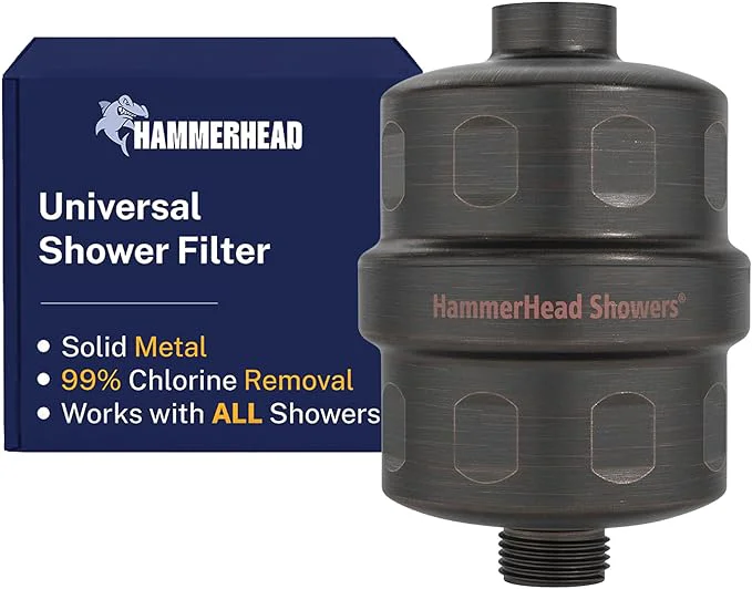 Sustainable HammerHead Showers® Solid Metal Shower Head Filter – KDF 55 Shower Filter Proven