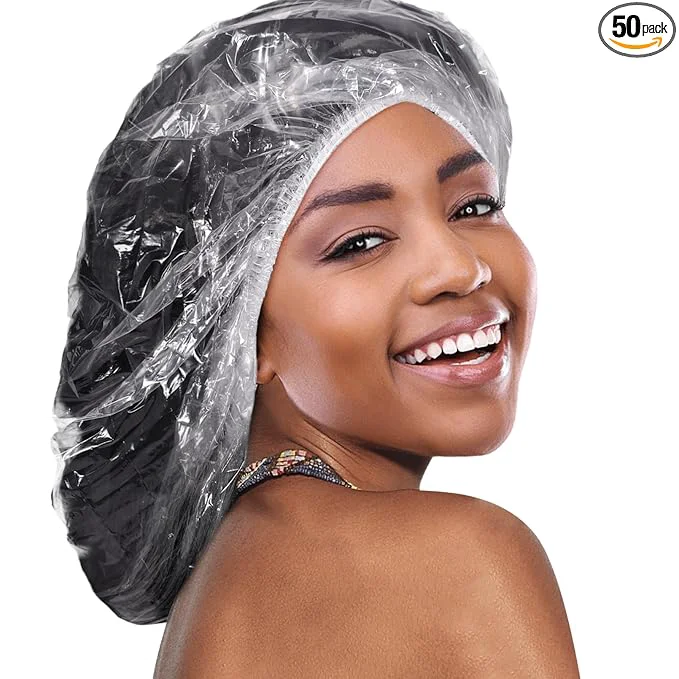 Consistent 50 PCS Disposable Shower Caps Reliable