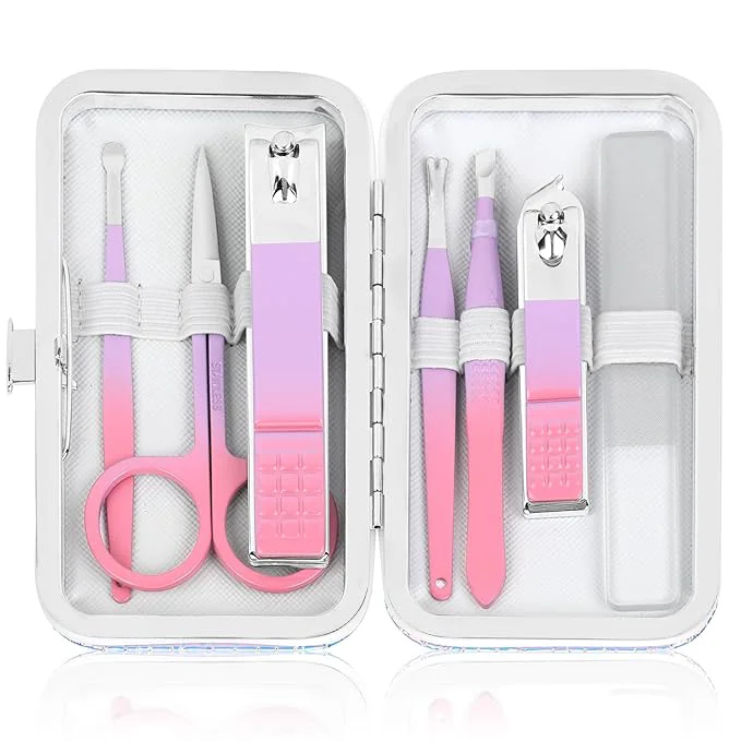 Minimalist Women’s Nail Clipper Set Travel Manicure Kit Fine