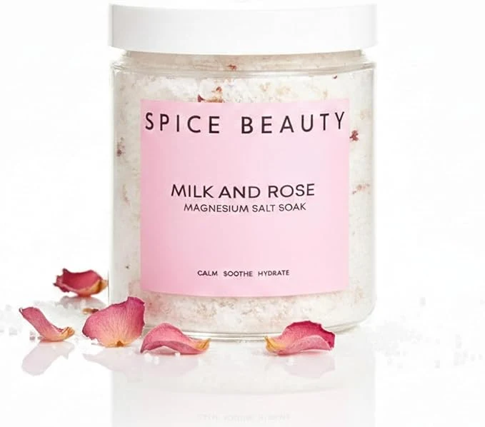 Natural Goat Milk Rose Magnesium Salt Soak Epsom Magnesium Bath Soak Innovative