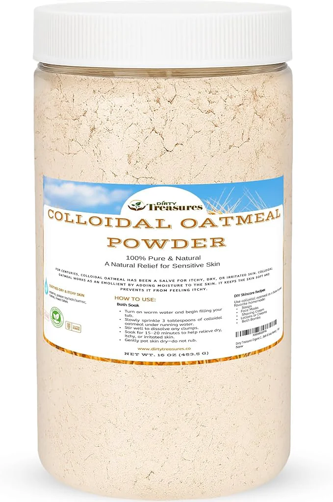 Premium Material Dirty Treasures Colloidal Oatmeal Bath Eczema Itchy Skin Relief Baby-Safe Authentic