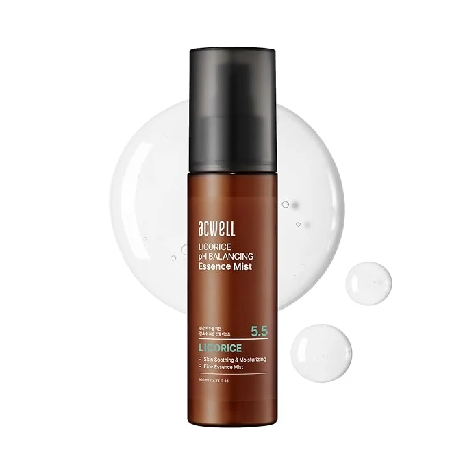 Organic ACWELL Licorice pH Balancing Essence Hydrating Face Mist – Ultra-Fine Triple Fast