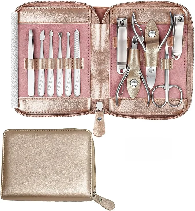 High-Quality Manicure Set 11 in 1 Stainless Steel Nail Clippers Eco-Friendly