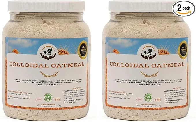 Comfortable Dirty Treasures Colloidal Oatmeal Bath Eczema Itchy Skin Relief Baby-Safe Optimized