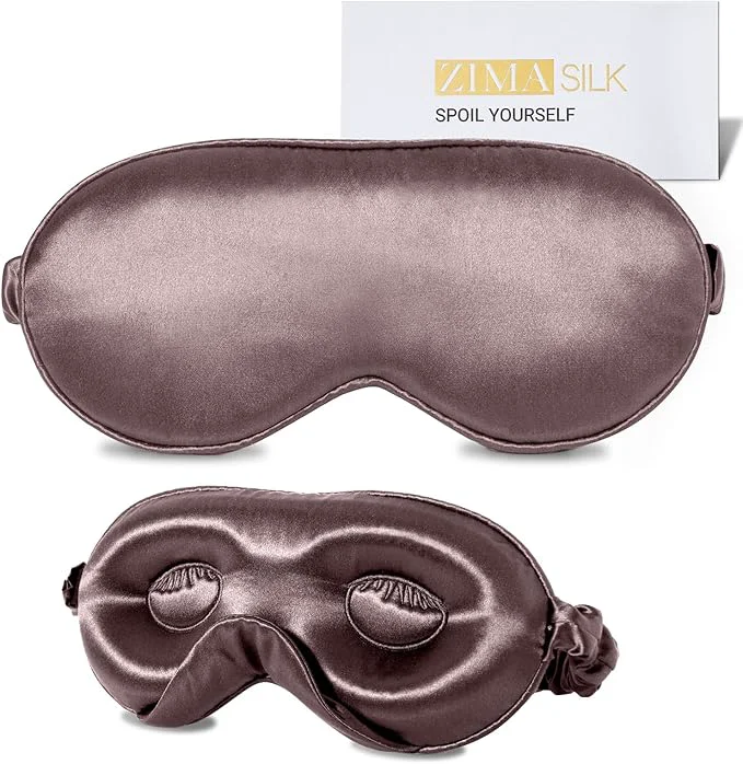 High-Performance ZIMASILK Adjustable 22 Momme Mulberry Silk Sleep Mask Upgraded 3D Responsible