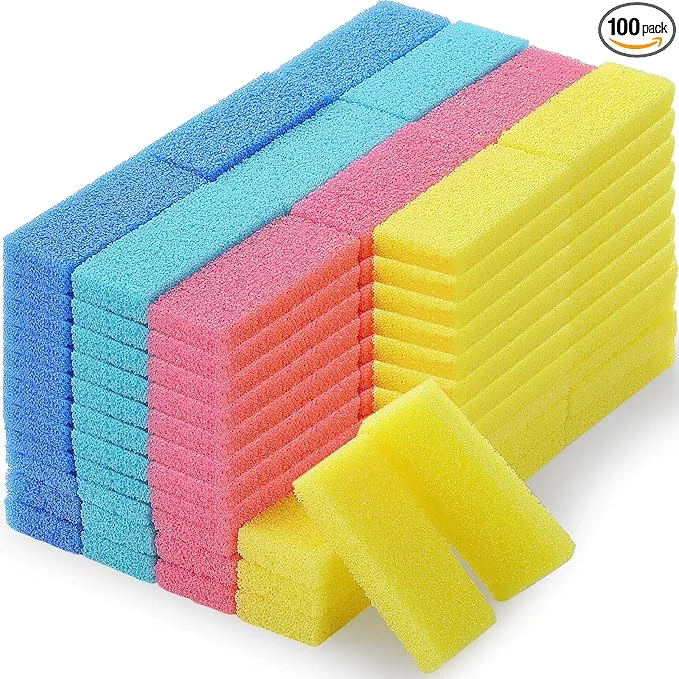 Original Batiyeer 100 Pcs Pumice Stone for Feet Scrubber Dead Skin Disposable Pedicure Versatile