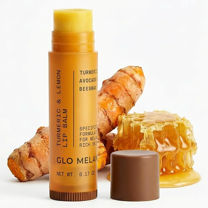 Specialty Glo Melanin All Natural Lemon and Turmeric Lip Balm Flexible