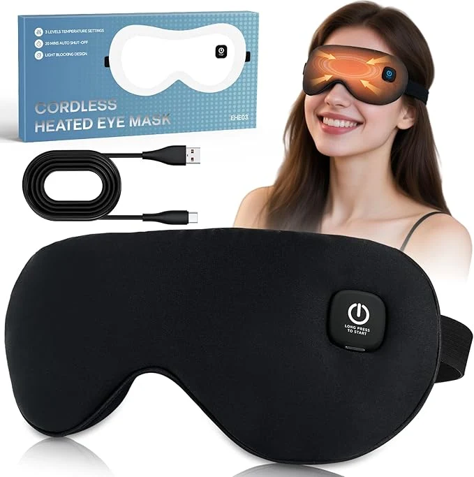 Effective Cordless Heated Eye Mask for Dry Eyes Relief Modern