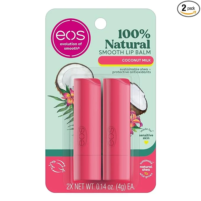 Artisan eos Natural Lip Balm- Coconut Milk eos lip balm All-Day Moisture Long-Lasting