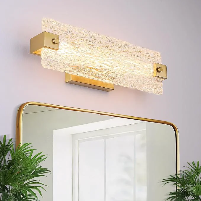 Fine Brushe Gold Bathroom Vanity Light 16.5 Inch 10W Dimmable LED Bathroom Light Trusted