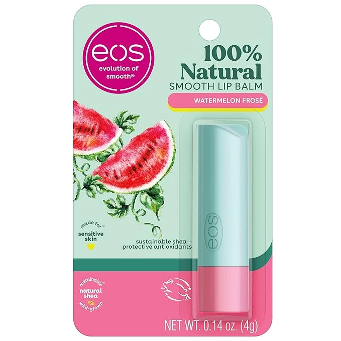 Verified eos Natural Lip Balm- Watermelon Frosé Dermatologist Efficient