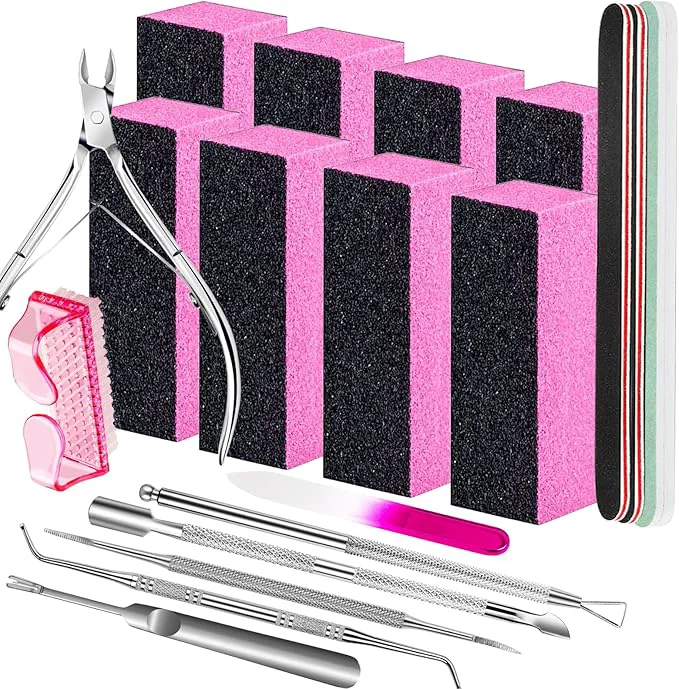 Smooth FANDAMEI Nail Buffers and Files Nail Care Kit Nail Cuticle Tools Set Fashionable