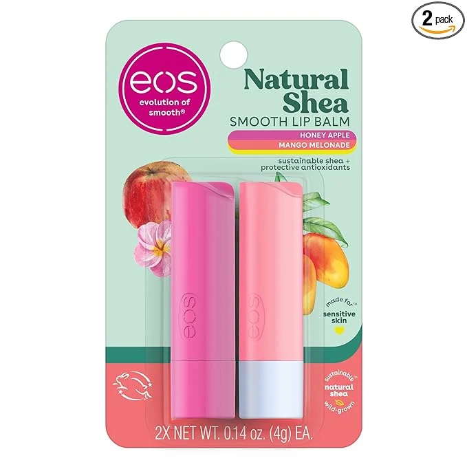 Versatile eos Natural Shea Lip Balm Honey Apple Mango Melonade All-Day Moisture Responsible