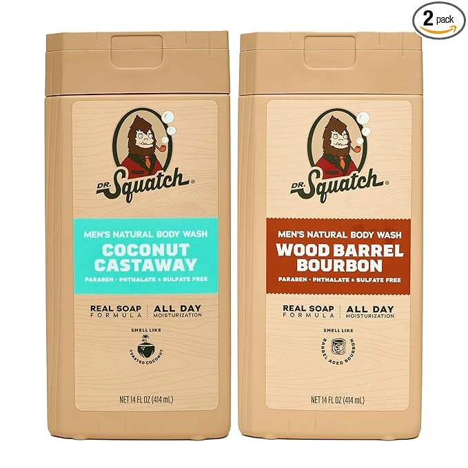 Dependable Dr. Squatch Natural Men’s Body Wash Shower Gel Effective