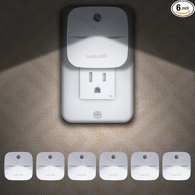 High-Grade LuxLumin LED Night Lights Plug into Wall Exceptional