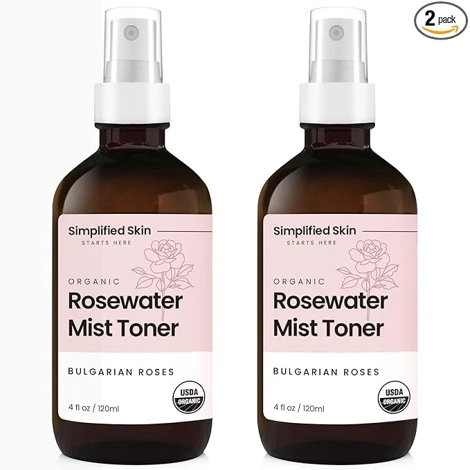 Outstanding Organic Rose Water Spray for Face Hair – Pure Rosewater Toner – Refreshing Natural
