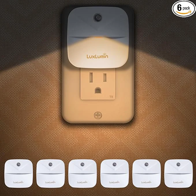 Excellent LuxLumin LED Night Lights Plug into Wall Environmentally Friendly