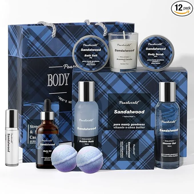Refined PEARLWORLD Bath Set with Ocean Scented Spa Gifts Certified