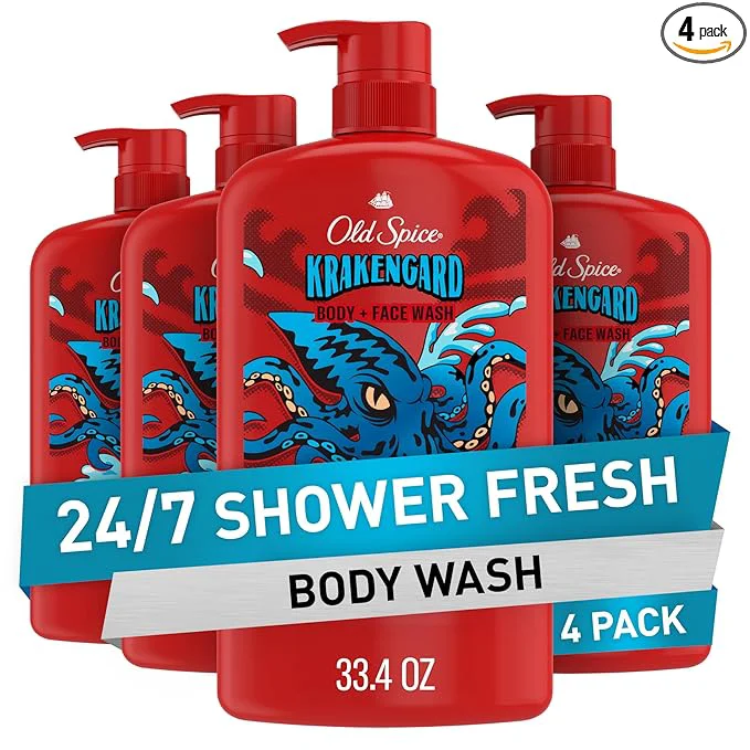 Genuine Old Spice Cleansing Body Wash for Men 3X Defense 24 7 Shower Fresh Comfortable
