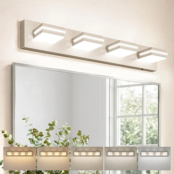 Official VOLISUN Modern Bathroom Vanity Light Fixtures 5CCT Dimmable Bathroom Light Unique
