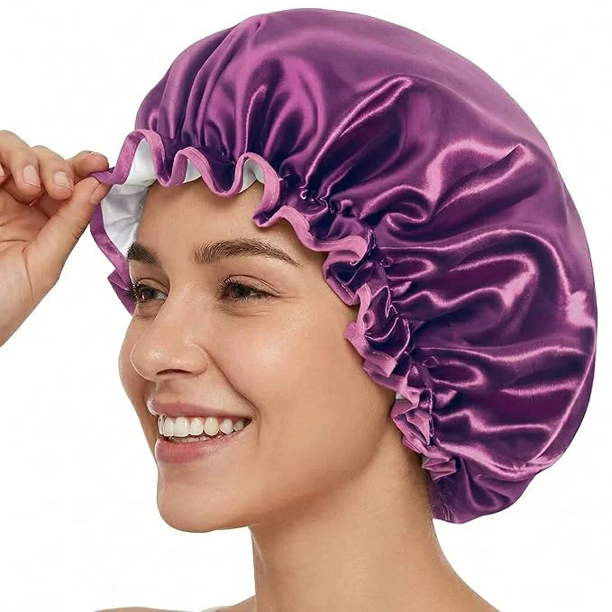 Expertly Made Aquior Shower Caps Reusable Shower Cap Fashionable