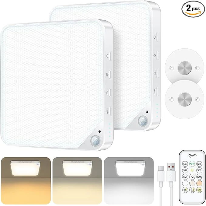 Classic Rechargeable 8W Motion Sensor Ceiling Light Indoor Wireless Magnetic Stick on World-Class