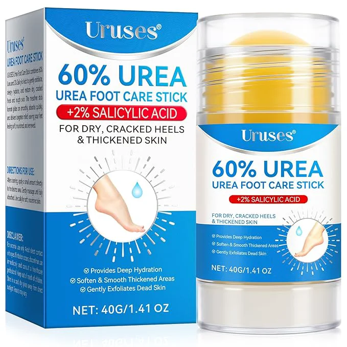 Long-Lasting Uruses Urea Cream 60 plus Salicylic Acid 2 Urea Foot Care Stick Foot Cream Natural