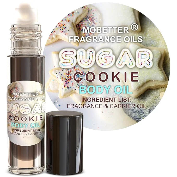 Consistent MOBETTER FRAGRANCE OILS Sugar Cookie Perfume Body Oil Long Lasting Travel Reusable
