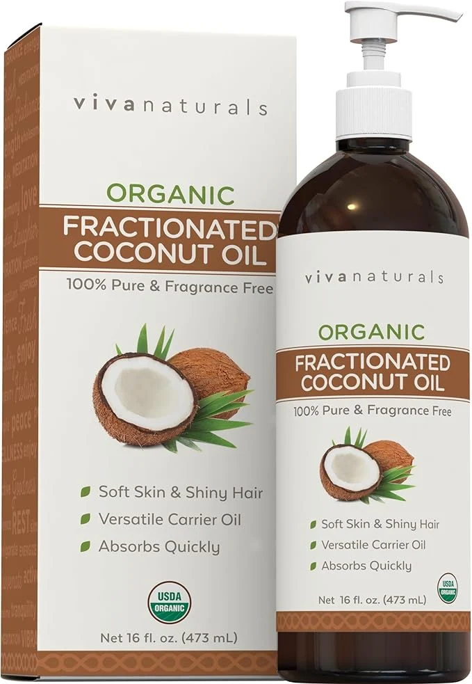 Trendy Viva Naturals Organic Fractionated Coconut Oil 16 fl oz – Skin Hair Classic