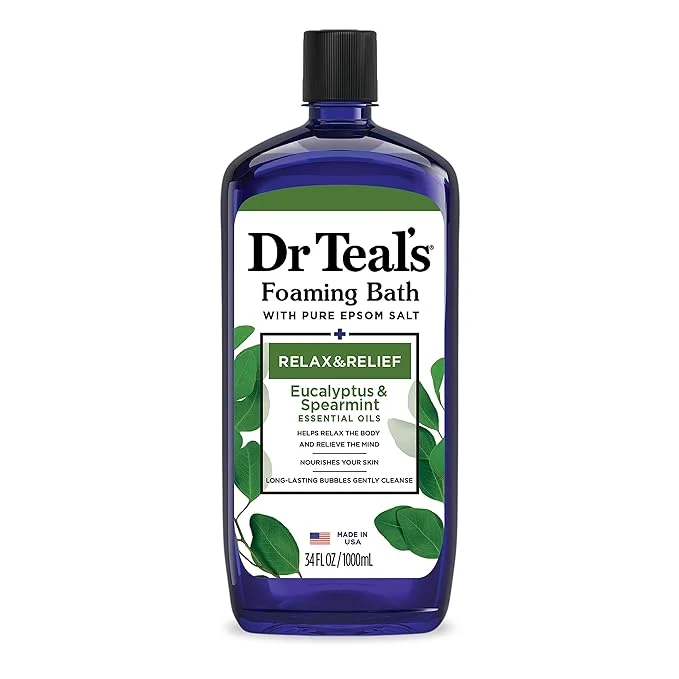 Trusted Dr Teal’s Foaming Bath with Pure Epsom Salt Relax Relief with Eucalyptus High-Grade