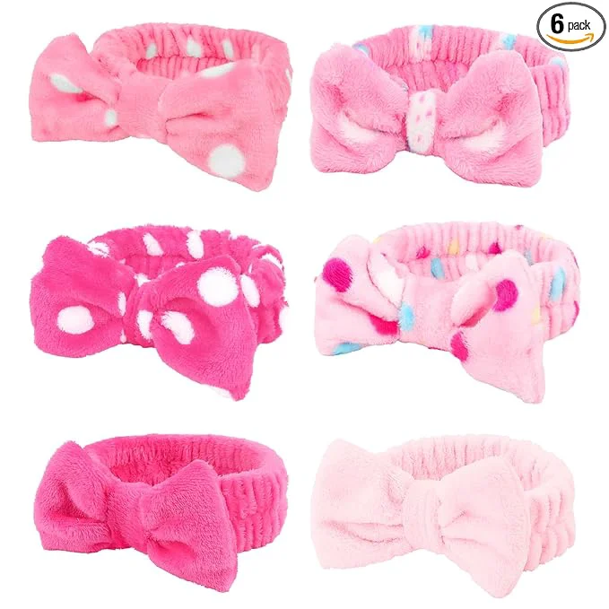 Classic Casoty 6 Pcs Spa Headbands Hair Holder Smooth