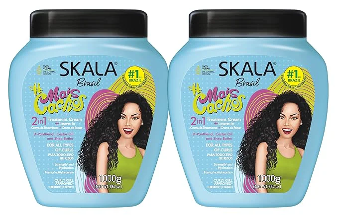 Detailed SKALA Mais Cachos for hair type 3ABC – 2 IN 1 Conditioning Treatment Cream Secure