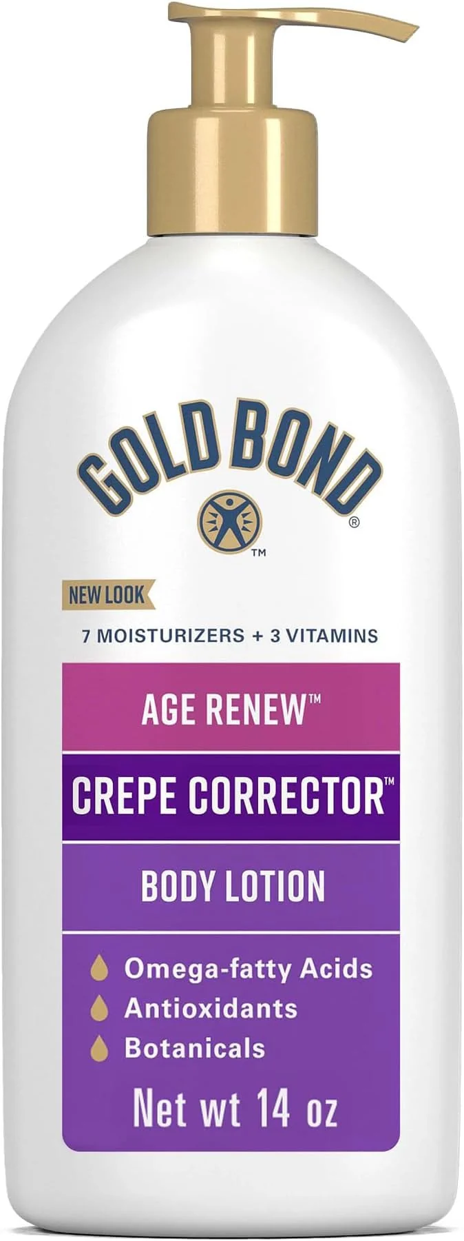 Modern Gold Bond Age Renew Crepe Corrector Body Lotion Replenishing Smoothing Proven