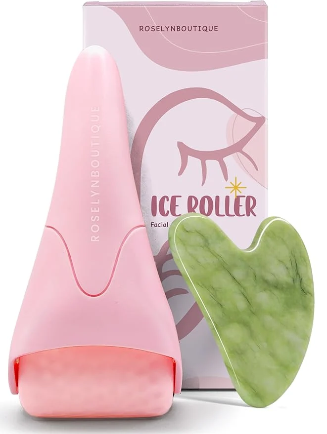 Effective ROSELYNBOUTIQUE Ice Roller for Face Gua Sha Facial Tools Efficient