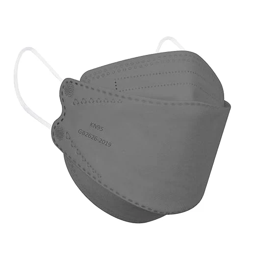 Solid Borje KN95 Face Masks for Adults 50 Pack 5-Ply Grey Disposable Face Mask Contemporary