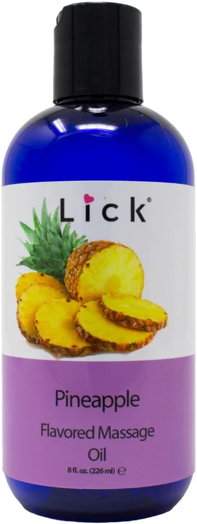 Professional Lick Pineapple Passion Flavored Massage Oil – Sweet Body Safe Fashionable