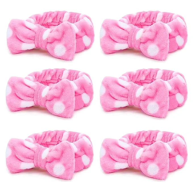 Elegant Casoty 6 Pcs Makeup Hair Headbands Soft Coral Fleece Spa Headband Smart