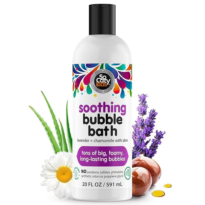 High-Grade SoCozy Soothing Bubble Bath for Kids Lavender Chamomile Moisturizing Elite