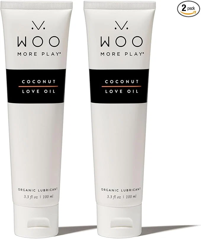 Luxury Woo More Play Coconut Love Oil Organic Coconut Oil Personal Lubricant Versatile