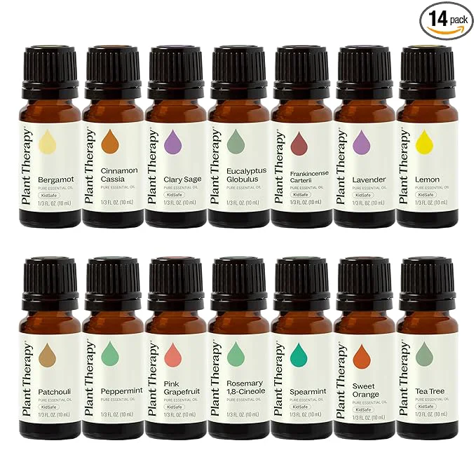 Elegant Plant Therapy Top 14 Essential Oil Set 10 mL Bottles of Lavender Eucalyptus Expertly Made