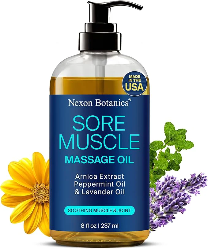 Relaxed Sore Muscle Massage Oil for Massage Therapy 8 fl oz Authentic